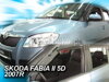 Deflektory ŠKODA FABIA II 5dv., rok výroby od  05/2007R do 2015 Hatchback (+zadné deflektory)