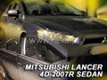Deflektory MITSUBISHI LANCER 4D 2007R.  a vyššie (+zadné)