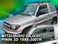 Deflektory MITSUBISHI PAJERO PININ 3D 1998-2007R