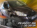 Deflektory PEUGEOT 208 3D 2012-2019 a vyššie