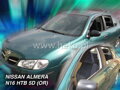 Deflektory Nissan Almera N16 5D 2000-2006 HTB + zadné kryty