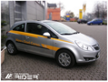 Ochranné lišty dverí Opel Corsa D 3D 06-13R (van), MODEL F-18