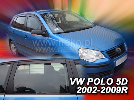 Deflektory VW POLO  5d  2002-2009r. (+zadné)