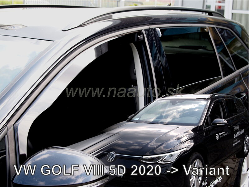 Deflektory VW Golf VIII Variant 5dv or roku výroby 2020R a vyššie (+zadné)