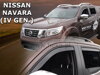 Deflektory Nissan Navara 14R (+zadné)