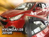 Deflektory HYUNDAI ix35 / TUCSON II od 2010 do 2015 + zadné deflektory
