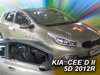 Deflektory KIA CEED        II    5D 05/2012R  a vyššie