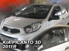 Deflektory KIA PICANTO II 3d 2011r. a vyššie