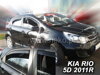 Deflektory KIA RIO III Hatchback od 2011 do 2017 + zadné deflektory