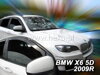 Deflektory BMW X6 (E71) 5D 2007R.  a vyššie(+zadné)