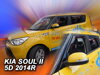 Deflektory KIA SOUL II 5D 2014R->(+zadné)