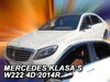 Deflektory MERCEDES Klasa S W222 4D 2013R->(+zadné)