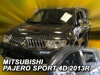 Deflektory MITSUBISHI PAJERO SPORT 5d 2013r.-> (+zadné)