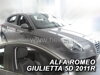 Deflektory ALFA ROMEO GIULIETTA  5d 2010r.  a vyššie (+zadné)