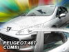Deflektory PEUGEOT 407 SW combi od 2004 + zadné deflektory
