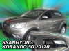 Deflektory SSANGYONG KORANDO 5D 2012R  a vyššie(+zadné)