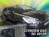 Deflektory CITROEN DS5 5d  2012r. a vyššie(+zadné)