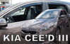 Deflektory KIA CEED III Hatchback od 2017 + zadné deflektory