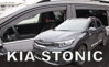 Deflektory KIA STONIC od 2017 + zadné deflektory