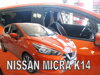 Deflektory Nissan Micra K-14 5D KAPOTÁŽE 2017 + zadné kryty