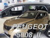 Deflektory PEUGEOT 5008 II od 2017 + zadné deflektory