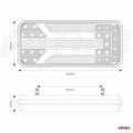 Svetlo zadné združené LED dynamické ĽAVÉ RCL-01-LR