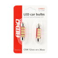 LED žiarovky CANBUS 12SMD 4014 Festoon 36mm White 12V/24V