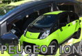 Deflektory PEUGEOT ION od 2010 + zadné deflektory