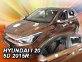 Deflektory HYUNDAI i20 II od 2015 do 2020 + zadné deflektory