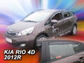 Deflektory KIA RIO III sedan od 2012 + zadné deflektory