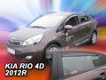 Deflektory KIA RIO  4D 2012R.->(+zadné) SEDAN