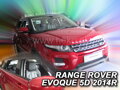 Deflektory Range Rover Evoque 5D 2011R-> (+zadné)