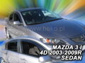 Deflektory MAZDA 3 I 4D 2003-2009R.(+zadné) SEDAN