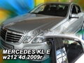 Deflektory MERCEDES klasa E, W 212, 4d 2009r.  a vyššie (+zadné) sedan