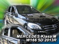 Deflektory MERCEDES klasa M W166 5D 2011R->(+zadné)