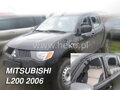 Deflektory MITSUBISHI L-200 4d (double cab) 06.2006r   a vyššie (+zadné)