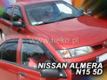 Deflektory NISSAN ALMERA  N-15, 4d / 5d  1995r.-2000r(+zadné)