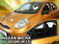 Deflektory NISSAN MICRA  K 13, 5d  11/2010r. a vyššie