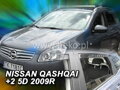 Deflektory NISSAN QASHQAI (+2) 5D 11/2008R. a vyššie(+zadné)