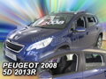 Deflektory PEUGEOT 2008 od 2013 do 2019 + zadné deflektory