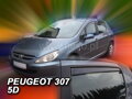 Deflektory PEUGEOT 307 HTB 5dv od 2001 + zadné deflektory