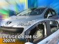 Deflektory PEUGEOT 308 HTB od 2007 do 2013 + zadné deflektory