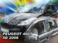 Deflektory PEUGEOT 4007 od 2008 + zadné deflektory