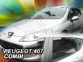 Deflektory PEUGEOT 407 SW combi od 2004 + zadné deflektory