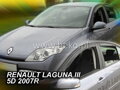 Deflektory RENAULT LAGUNA III 5D 2007R.  a vyššie (+zadné)