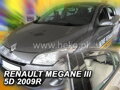 Deflektory RENAULT MEGANE  III  5d   2008R.-> (+zadné)