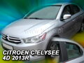 Deflektory CITROEN C-ELYSEE od 2013 + zadné deflektory