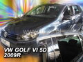 Deflektory VW GOLF VI  5d  2008r. a vyššie(+zadné)