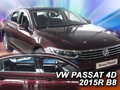Deflektory VW PASSAT B8 4D 2014R->(+zadné) SEDAN