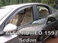 Deflektory ALFA ROMEO 159  2011 sedan (prené+zadné)